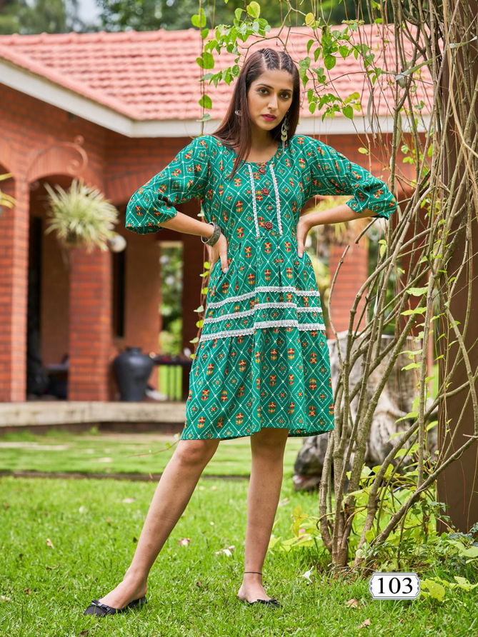 Viyaa Satarangi 1 Fancy Wear Wholesale Tunic Kurti Catalog